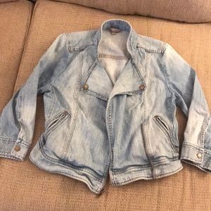 Rubbish denim moto jacket